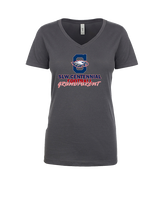 St. Lucie West Centennial HS Football Grandparent - Womens Vneck