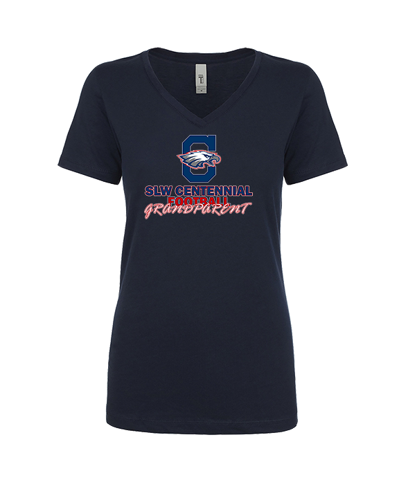 St. Lucie West Centennial HS Football Grandparent - Womens Vneck
