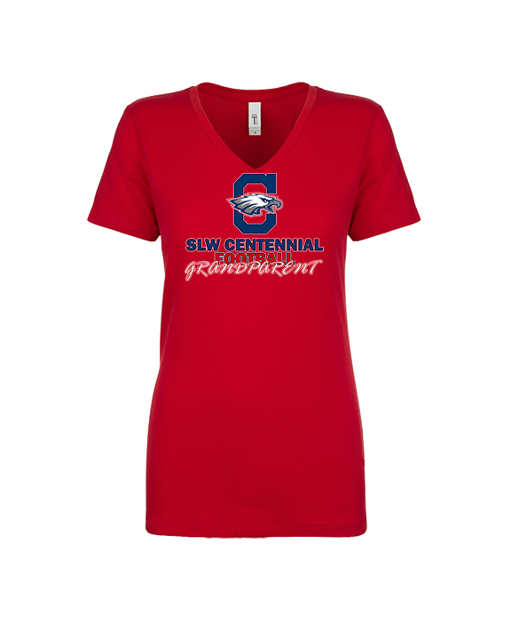 St. Lucie West Centennial HS Football Grandparent - Womens Vneck