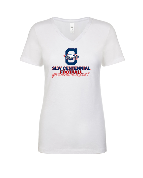 St. Lucie West Centennial HS Football Grandparent - Womens Vneck