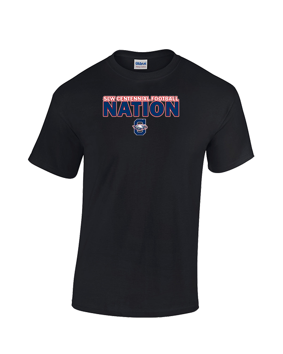 St. Lucie West Centennial HS Football Nation - Cotton T-Shirt