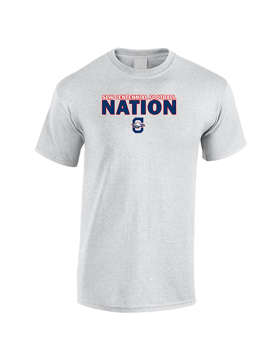 St. Lucie West Centennial HS Football Nation - Cotton T-Shirt