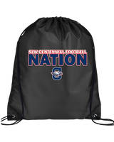St. Lucie West Centennial HS Football Nation - Drawstring Bag
