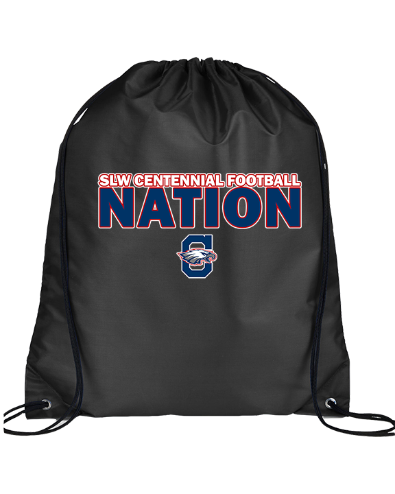 St. Lucie West Centennial HS Football Nation - Drawstring Bag