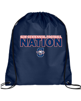 St. Lucie West Centennial HS Football Nation - Drawstring Bag