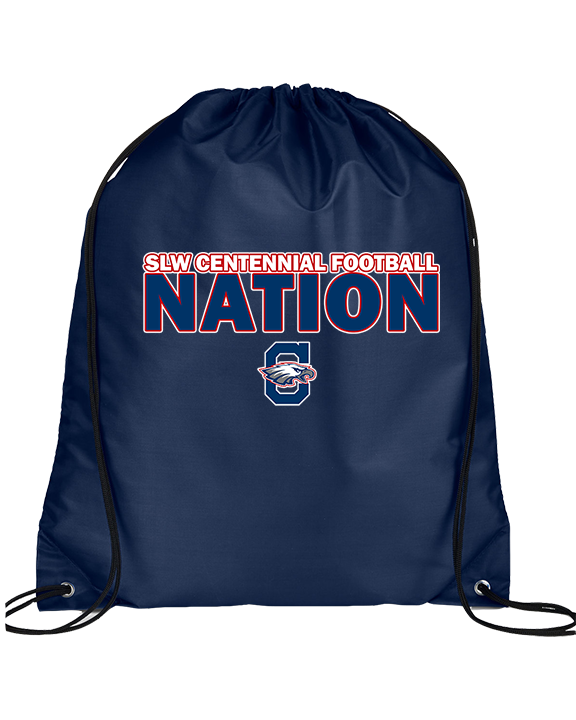 St. Lucie West Centennial HS Football Nation - Drawstring Bag