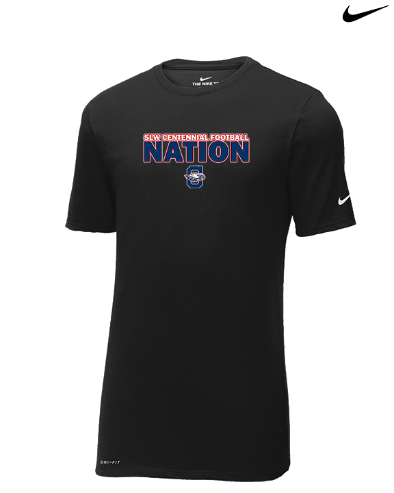 St. Lucie West Centennial HS Football Nation - Mens Nike Cotton Poly Tee