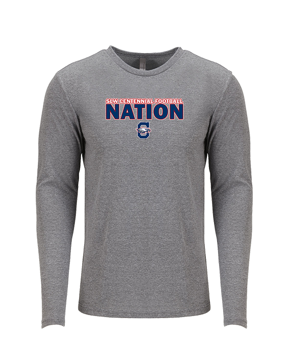 St. Lucie West Centennial HS Football Nation - Tri-Blend Long Sleeve