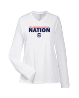 St. Lucie West Centennial HS Football Nation - Womens Performance Longsleeve