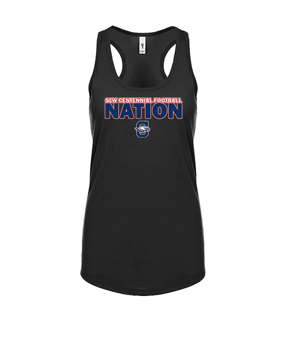 St. Lucie West Centennial HS Football Nation - Womens Tank Top