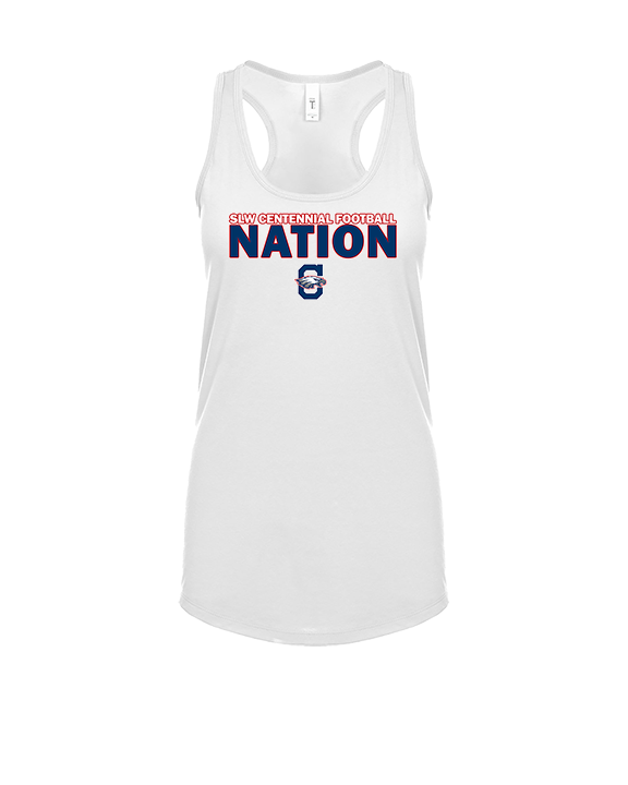 St. Lucie West Centennial HS Football Nation - Womens Tank Top