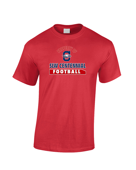 St. Lucie West Centennial HS Football Property - Cotton T-Shirt