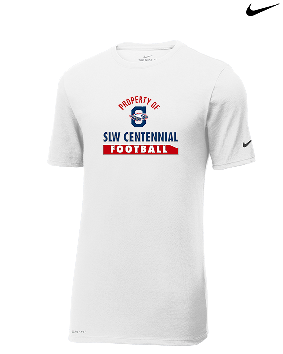 St. Lucie West Centennial HS Football Property - Mens Nike Cotton Poly Tee