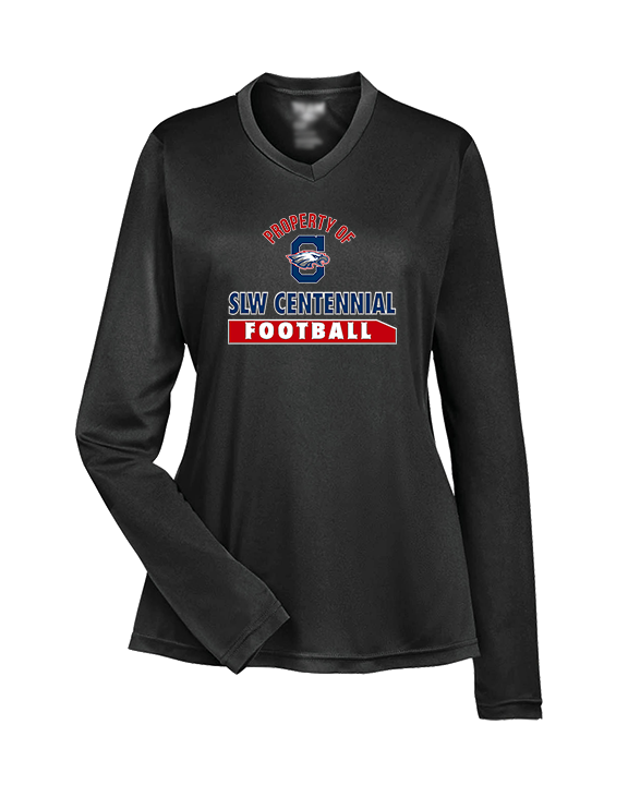 St. Lucie West Centennial HS Football Property - Womens Performance Longsleeve