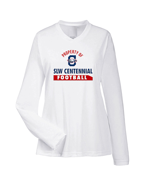 St. Lucie West Centennial HS Football Property - Womens Performance Longsleeve