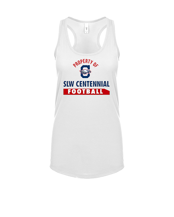St. Lucie West Centennial HS Football Property - Womens Tank Top