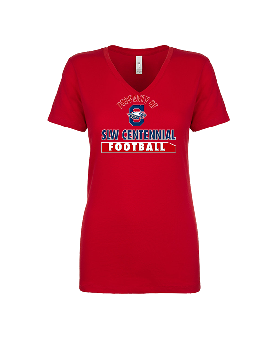 St. Lucie West Centennial HS Football Property - Womens Vneck