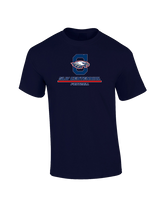St. Lucie West Centennial HS Football Split - Cotton T-Shirt