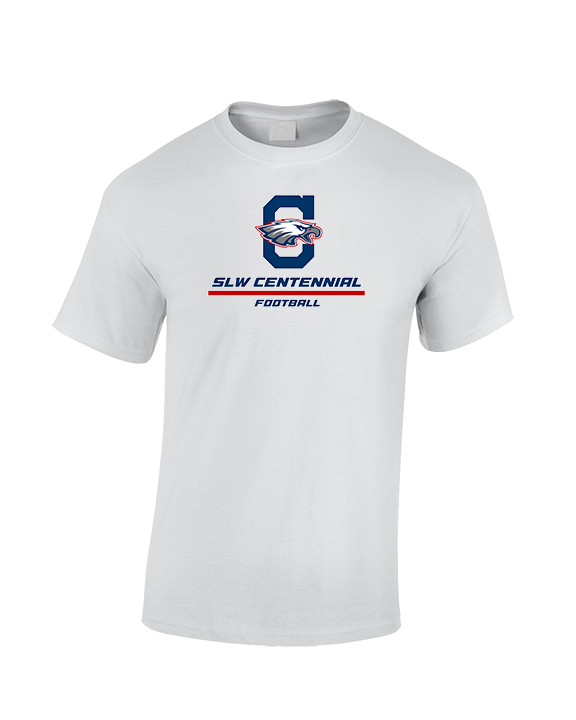 St. Lucie West Centennial HS Football Split - Cotton T-Shirt