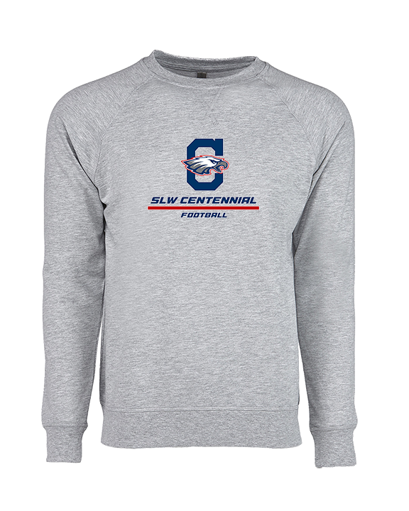 St. Lucie West Centennial HS Football Split - Crewneck Sweatshirt