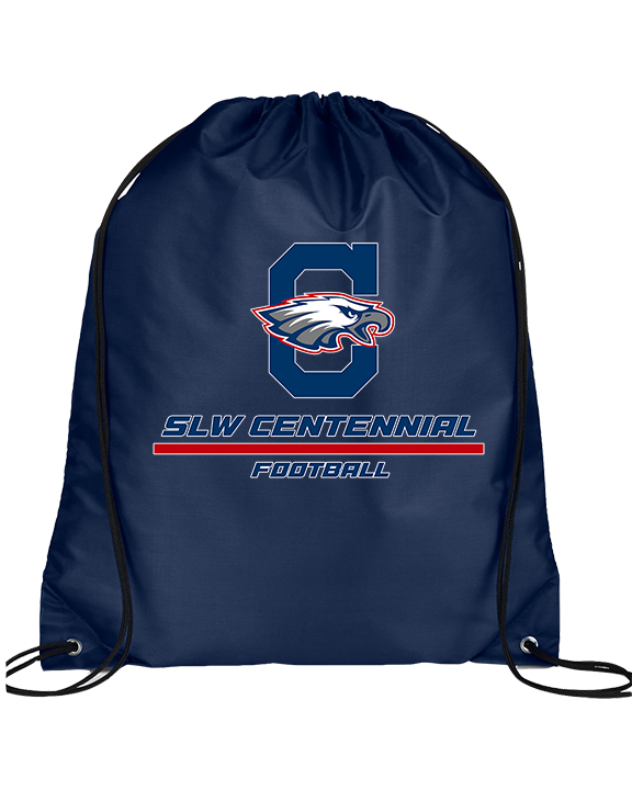 St. Lucie West Centennial HS Football Split - Drawstring Bag