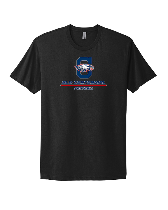 St. Lucie West Centennial HS Football Split - Mens Select Cotton T-Shirt