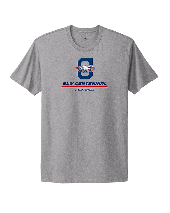 St. Lucie West Centennial HS Football Split - Mens Select Cotton T-Shirt