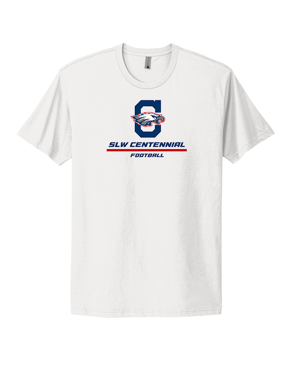 St. Lucie West Centennial HS Football Split - Mens Select Cotton T-Shirt