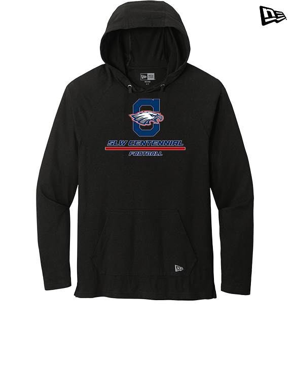 St. Lucie West Centennial HS Football Split - New Era Tri-Blend Hoodie
