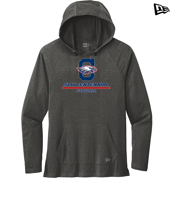 St. Lucie West Centennial HS Football Split - New Era Tri-Blend Hoodie