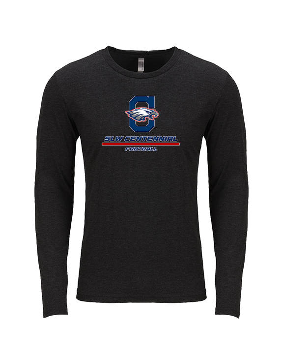 St. Lucie West Centennial HS Football Split - Tri-Blend Long Sleeve