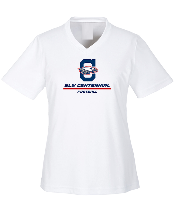 St. Lucie West Centennial HS Football Split - Womens Performance Shirt