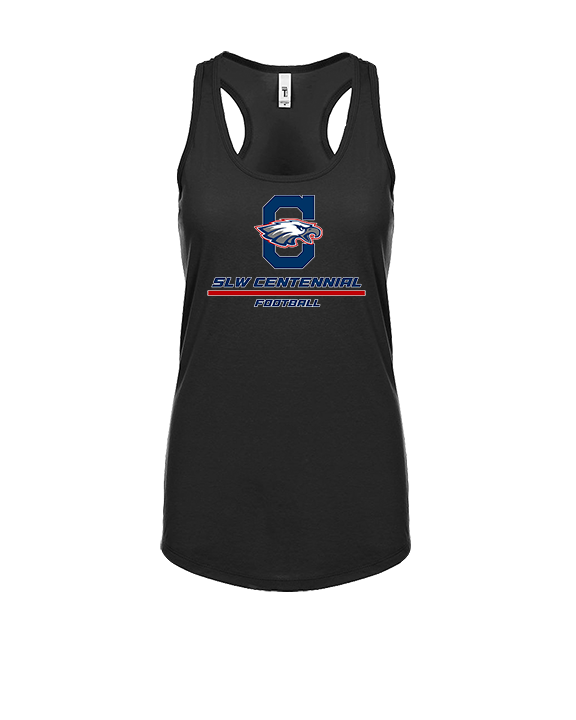 St. Lucie West Centennial HS Football Split - Womens Tank Top