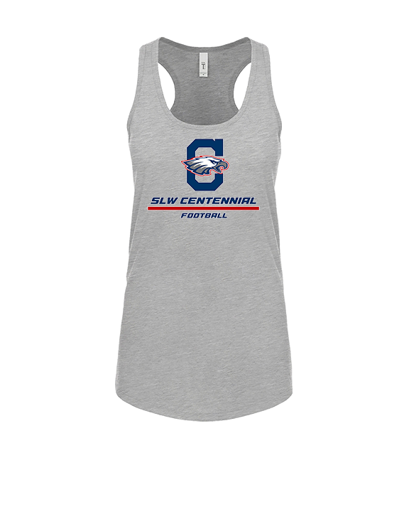 St. Lucie West Centennial HS Football Split - Womens Tank Top