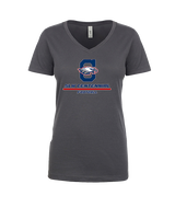 St. Lucie West Centennial HS Football Split - Womens Vneck