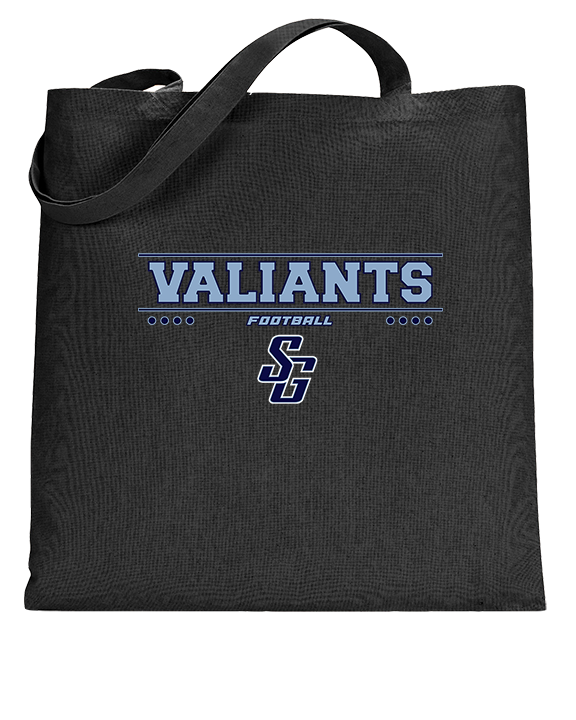 St Genevieve HS Football Border - Tote