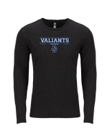 St Genevieve HS Football Border - Tri-Blend Long Sleeve