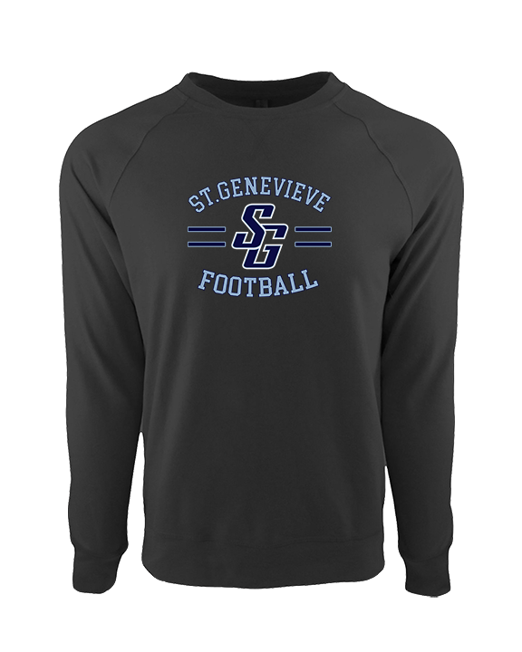 St Genevieve HS Football Curve - Crewneck Sweatshirt