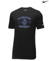 St Genevieve HS Football Curve - Mens Nike Cotton Poly Tee