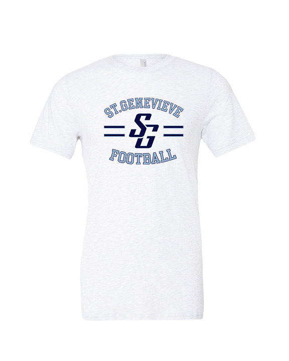 St Genevieve HS Football Curve - Tri-Blend Shirt