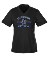 St Genevieve HS Football Curve - Womens Performance Shirt