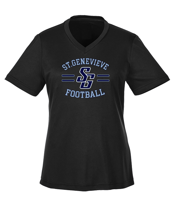 St Genevieve HS Football Curve - Womens Performance Shirt