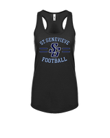St Genevieve HS Football Curve - Womens Tank Top