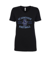 St Genevieve HS Football Curve - Womens Vneck