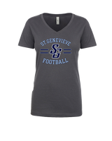 St Genevieve HS Football Curve - Womens Vneck