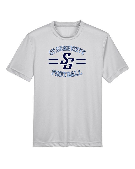 St Genevieve HS Football Curve - Youth Performance Shirt
