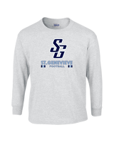 St Genevieve HS Football Stacked - Cotton Longsleeve