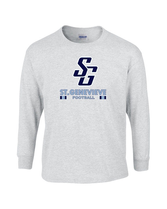 St Genevieve HS Football Stacked - Cotton Longsleeve