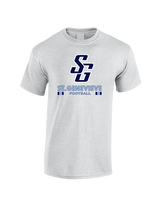 St Genevieve HS Football Stacked - Cotton T-Shirt