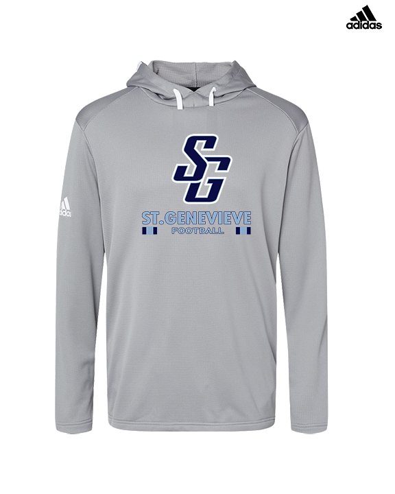 St Genevieve HS Football Stacked - Mens Adidas Hoodie